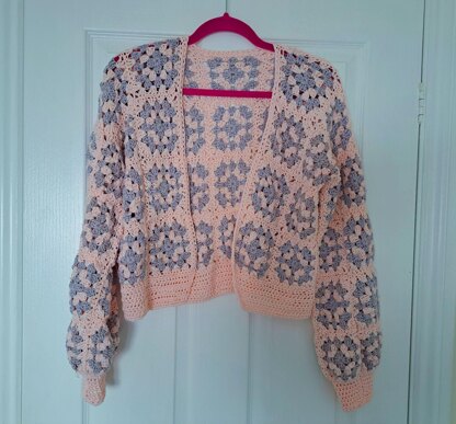 Crochet Granny Patchwork Cardigan Pattern