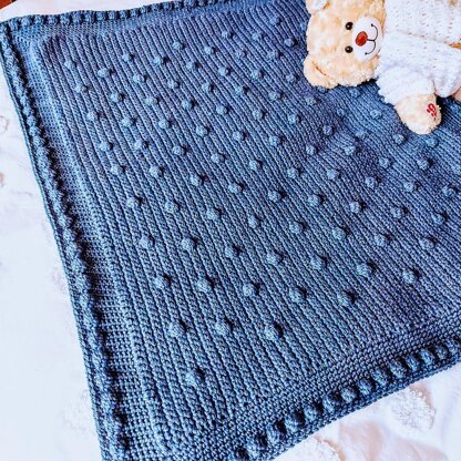 Bobbles baby blanket