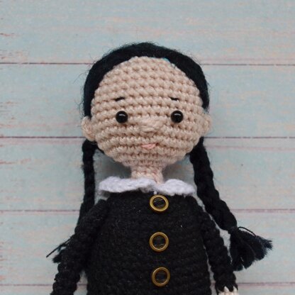 Сrochet miniature gothic doll