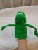 Giuseppe frog, amigurumi hand puppet
