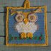 Ollie Owl Christmas potholder