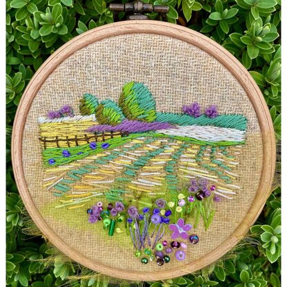 Rowandean The Hayfield (On Tweed) Embroidery Kit - 13.5cm x 16.5cm