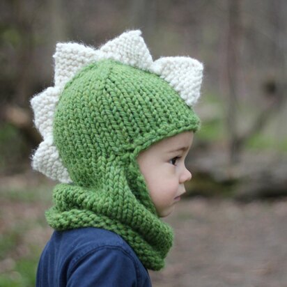 The Dino Balaclava - knitting pattern