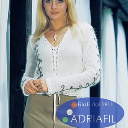 Edna Jacket in Adriafil Kid Mohair - Downloadable PDF - knitting pattern