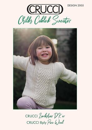 2005 Child's Cabled Sweater
