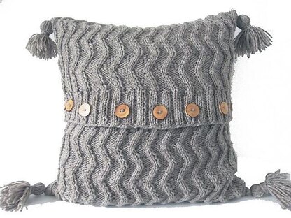 Aran Chevron Cable Cushion/Pillow