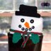 Peeping Snowman Boot Cuffs