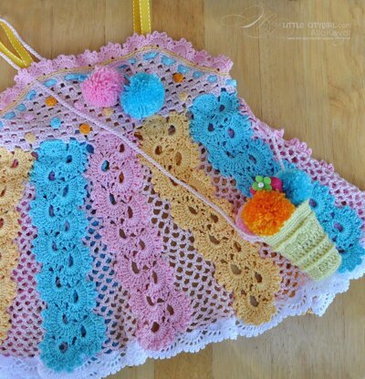 Ice Cream Social Apron Top Crochet