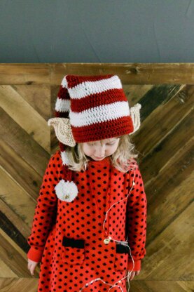 Santa's Little Helper Elf Hat with Ears.