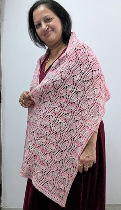 Bell Flower Bouquet Stole