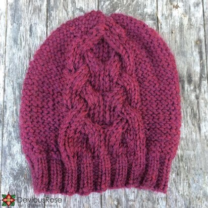 Bordeaux Cabled Hat