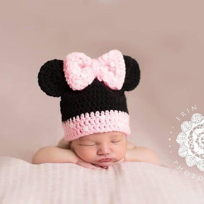 Minnie Mouse Inspired Beanie