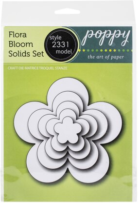 Memory Box Poppystamps Metal Dies - Flora Bloom Solids Set
