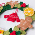 Paintbox Yarns Gingerbread Christmas Wreath PDF (Free)