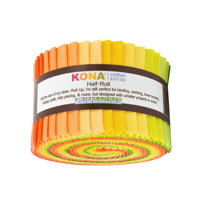 Robert Kaufman Kona Cotton Solids 2.5in Strip Roll - HR-143-24