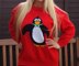 Cute Christmas Penguin Front & Back Jumper