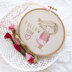 Tamar Follow Your Heart Printed Embroidery Kit - 6in