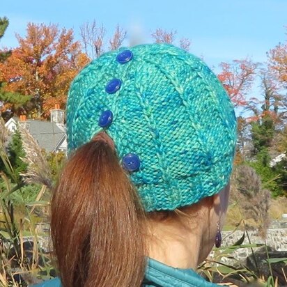 Button Ponytail Hat