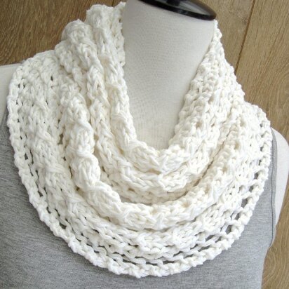 Spring Lace Infinity Scarf