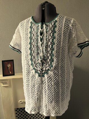 Colour Work Dashiki Shirt