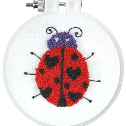 Design Works Ladybird Punch Needle Kit - 7.5cm