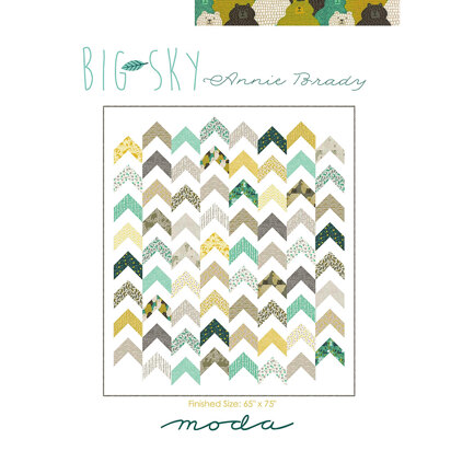 Moda Fabrics Big Sky Quilt - Downloadable PDF