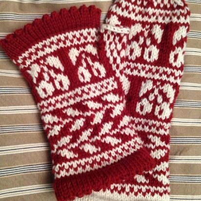 Pop of Cherries Mitts