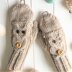 Owl flip-top mitts