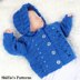 Crochet Pattern baby jacket  4 sizes  #2