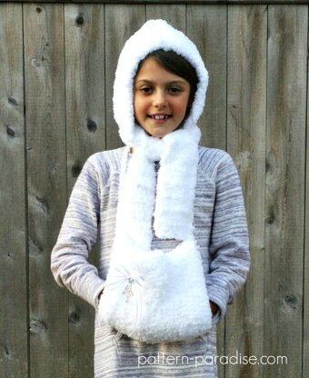 Fluffy Hat and Hand Muff 12-067