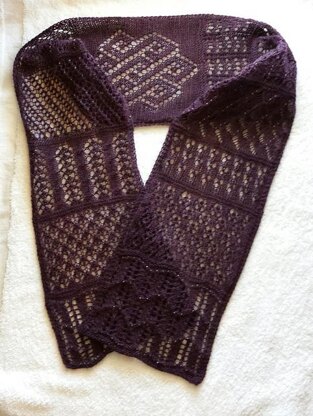 2015 Year of Beaded - Or Not - Lace Scarf