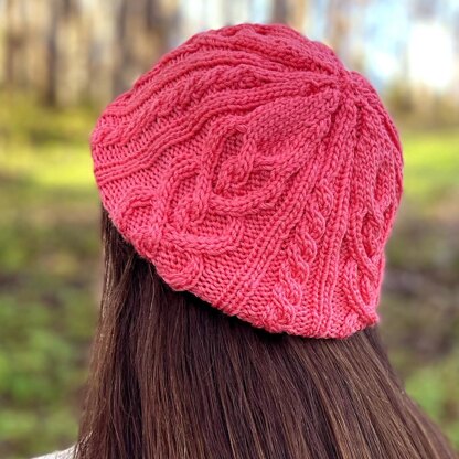 Twisted Love Heart Cable Hat