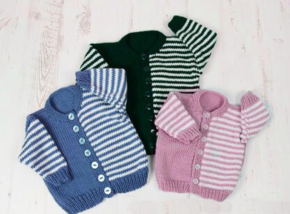 Knitting Pattern For Childs Cardigan in 3 sizes  #441