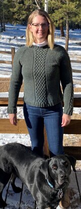 Dragon Moss Cabled Sweater