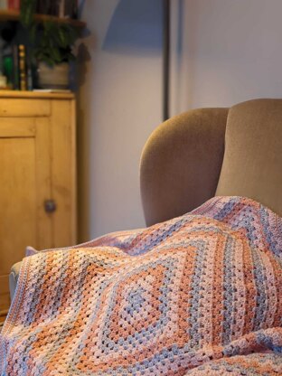 Pink Granny Square Blanket