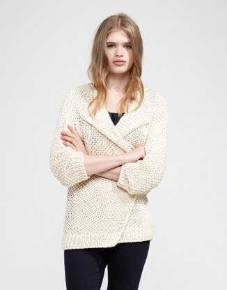 Jolie Mimi Cardigan in Wool and the Gang Shiny Happy Cotton