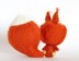 Terracotta Squirrel Doll with removable tail.