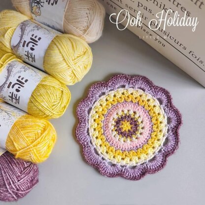 Crochet Coaster,Coaster Crochet Pattern,Crochet Pattern Coaster,Crochet Coaster Pattern Free