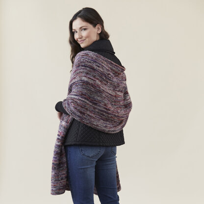 Antero Wrap - Shawl Knitting Pattern for Women in Tahki Yarns Kaleidoscope