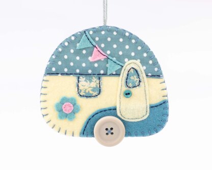 Vintage Caravan Felt Ornament