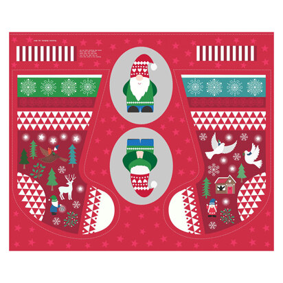 Lewis & Irene Hygge Glow in the Dark - Hygge Stocking Panel