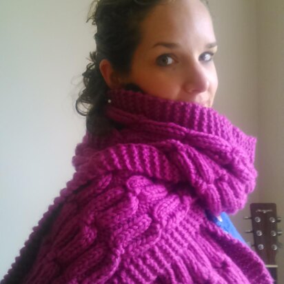 Snuggly Cabled Scarf