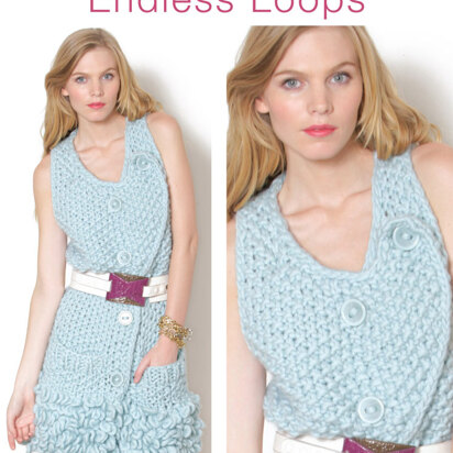 Endless Loops Dress in Classic Elite Yarns Twinkle Soft Chunky - Downloadable PDF
