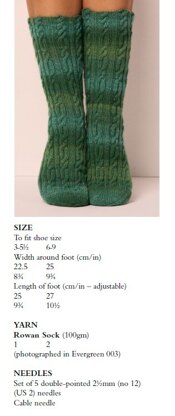 Rowan Designer Socks in Rowan - ZB343P - PDF