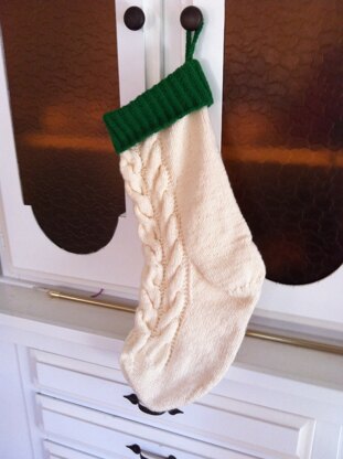 Cable Christmas Stocking