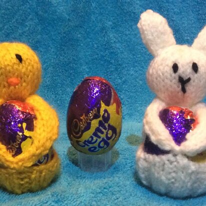 Bunny and Chick Easter Cream Egg Covers
