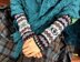 Bobby’s Fair Isle Thistle Wristwarmers