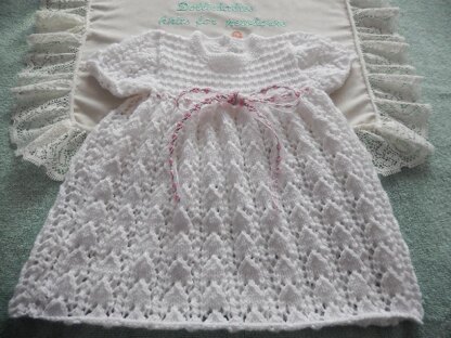 50. Lacy Baby Dress Set for 3lb-3months