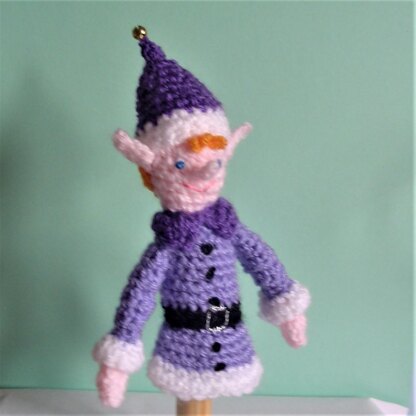 Elf finger puppet/Xmas tree decoration