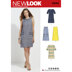 New Look 6500 Misses' Dress with Neckline, Sleeve, and Pocket Variations 6500 - Paper Pattern, Size A (10-12-14-16-18-20-22)